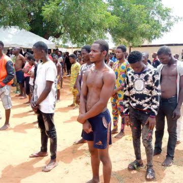  (PHOTOS) Police parade 150 suspected cultists connected to #OgunUnrest
