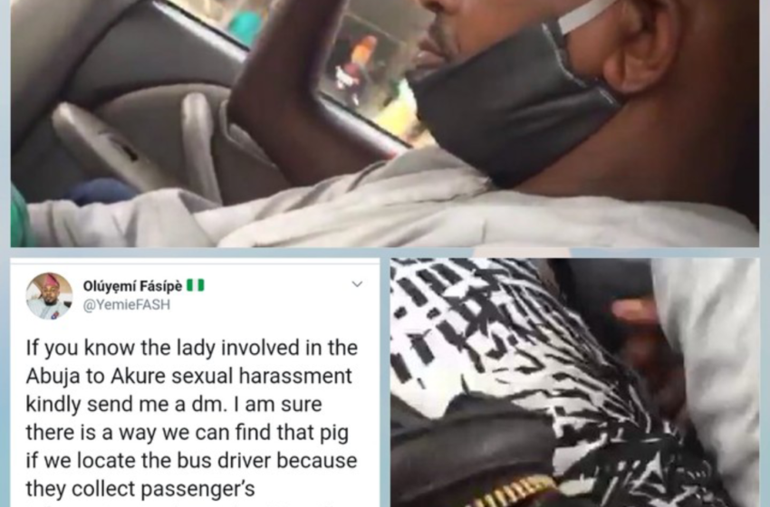 Sexual Harassment:  Male Passenger molests a female passenger on a bus from Abuja to Akure