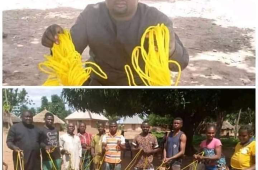  Politician donate ropes for his people to tie goats