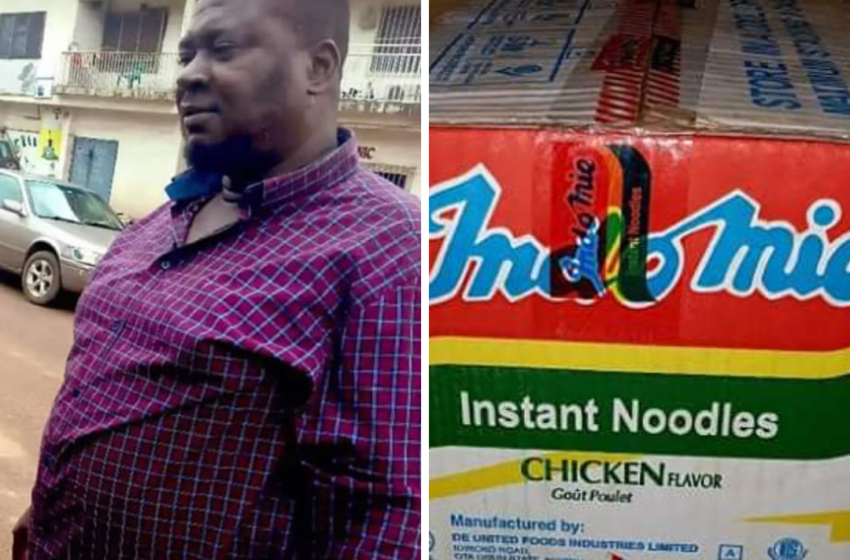  Nigerian man gets free indomie for 6months after returning N1.8million found inside a carton he bought