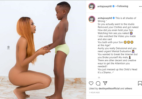  Nudity: Ghanaian Actress arrested over nude pic with son