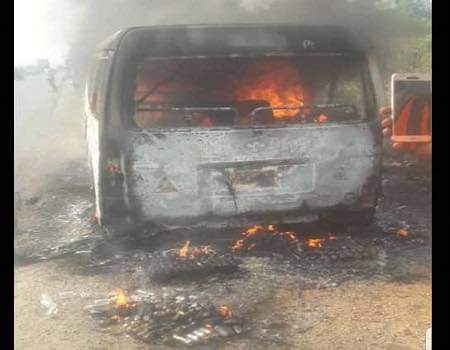  Black Sunday: 8 Burnt to death in Lagos-Ibadan expressway accident
