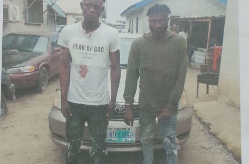  Police arrest two car armed robber suspects in Lagos