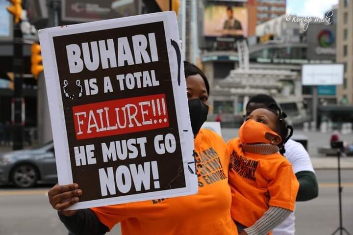  Nigerians in Canada joins Revolution Now global protest against President Buhari