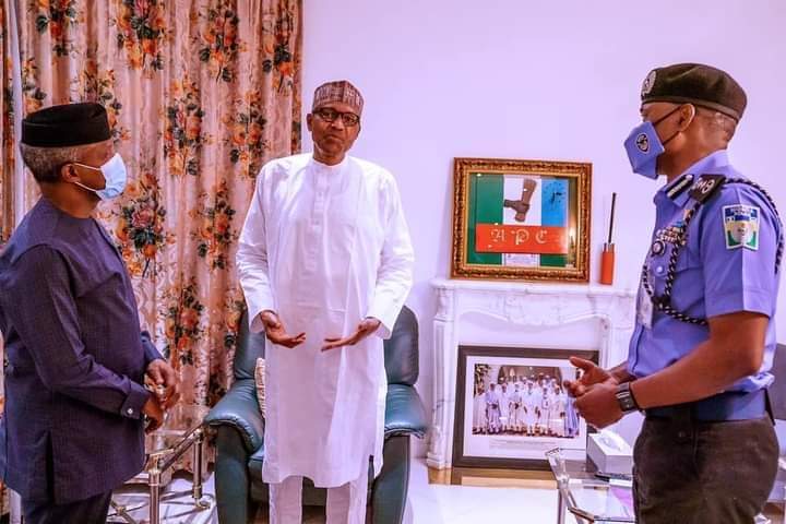  #ENDSARS: Buhari meets VP, IGP over protests