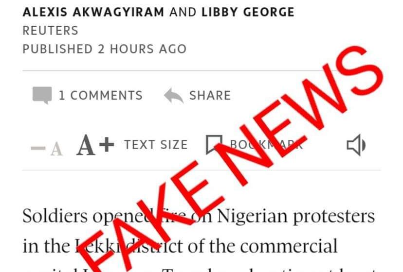  Shocking: Nigerian Army denies shooting Protesters in Lagos, labels both foreign and Local Media fake