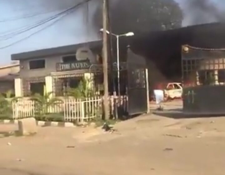  Hoodlums set The Nation Newspapers on fire