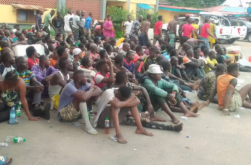  Lagos Police raids Black Spots, arrests 720 criminals
