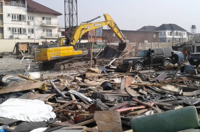  Lagos demolishes over 1700 illegal shanties at Fagba