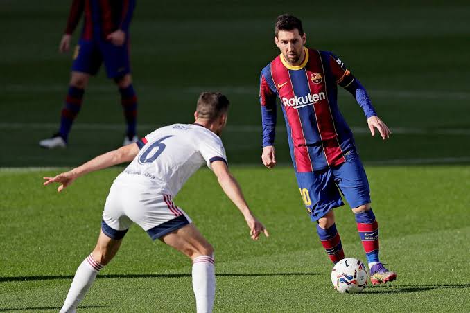  Messi, Griezmann, Coutinho score as Barca thrash Osasuna 4-0