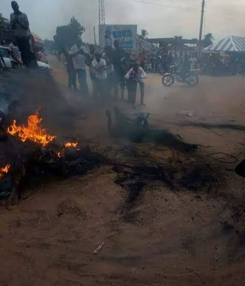  Suspected motorcycle thief burnt alive in Benue
