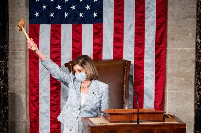  Nancy Pelosi re-elected US House of Reps Speaker