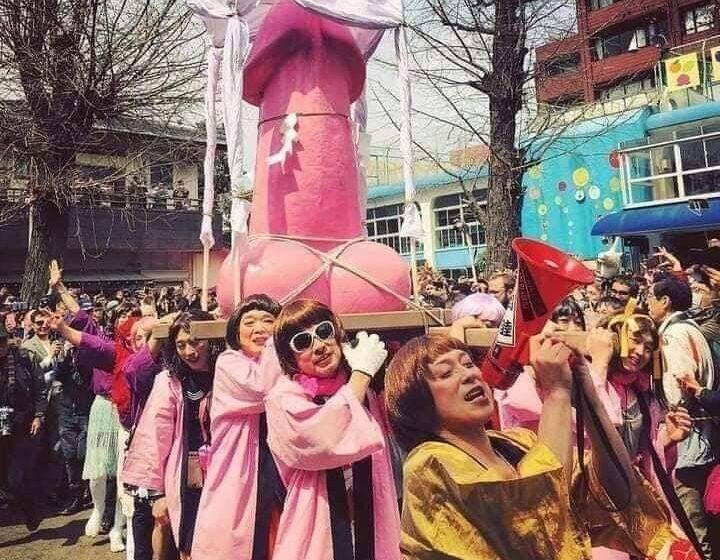  Japanese women celebrates Penis Festival