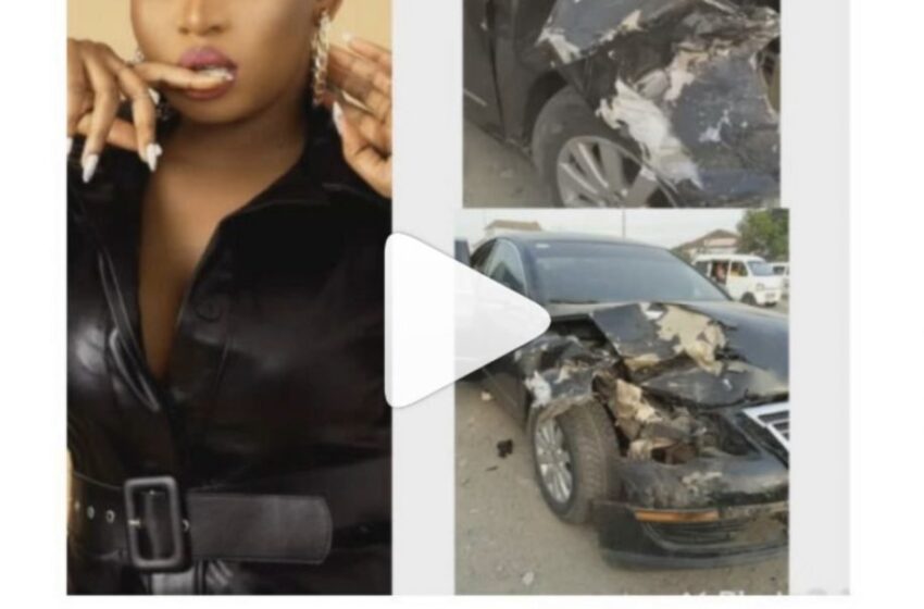  BBNaija’s Cindy Okafor narrowly escapes death in ghastly motor accident