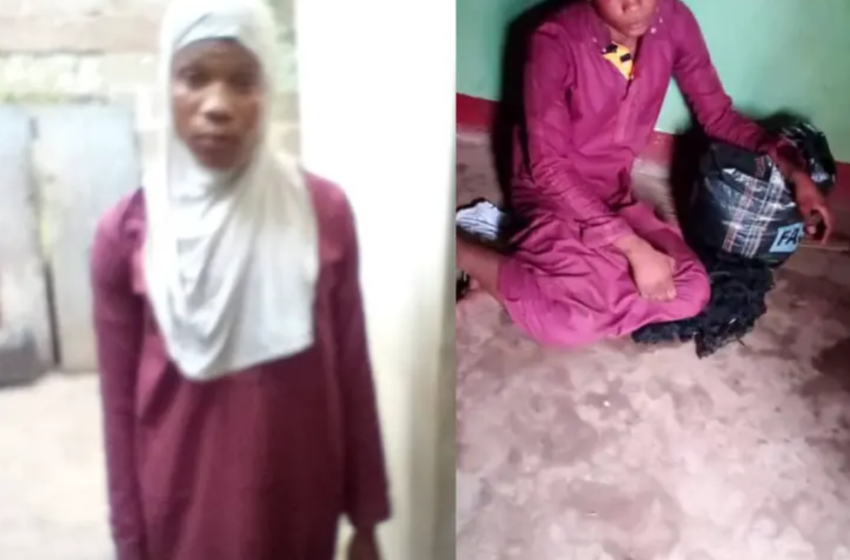  Amotekun arrests suspected Homosexual man wearing Hijab in Ibadan