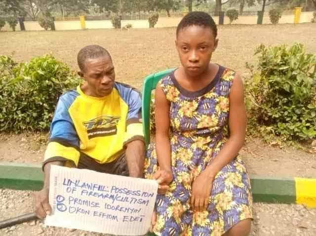  Police Parade Schoolgirl Caught With Gun And Her Man-friend