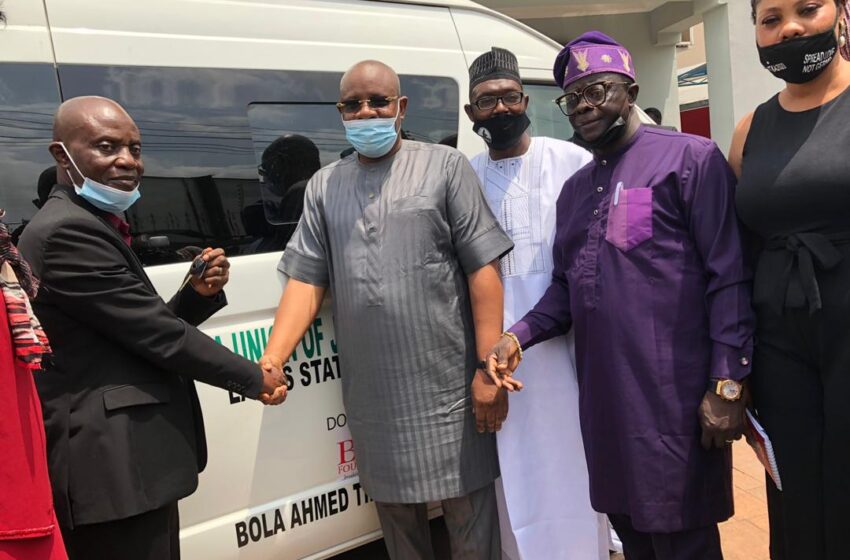  Bola Ahmed Tinubu Foundation supports Lagos NUJ with new Hummer Bus