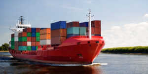 bigstock-Cargo-Container-Ship-On-River-5374829