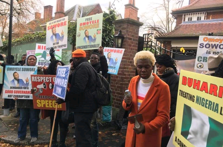  Nigerians return to Abuja house in London to evict Buhari