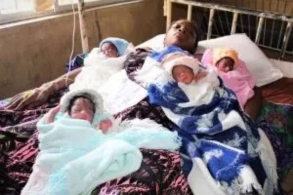  28-year-old unemployed woman gives birth to quadruplets in Lagos