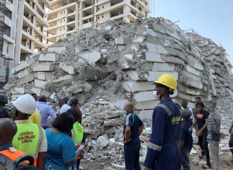  RCCG Pastor, 22 artisans still stucked in rubble of Ikoyi collapsed building