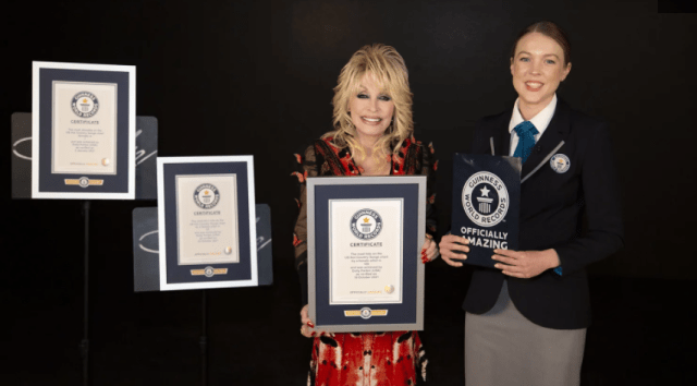  75-Year-Old Dolly Parton breaks three Guinness World Records