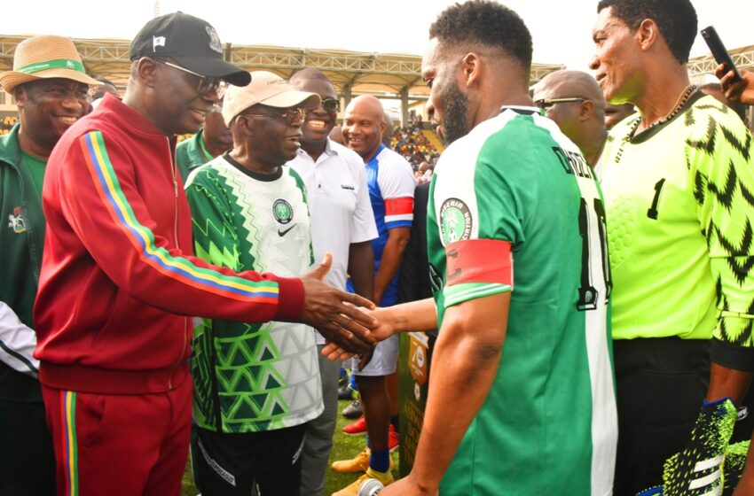  Tinubu @ 70: Ex-Super Eagles team beats Team Lagos 2:0 in novelty match