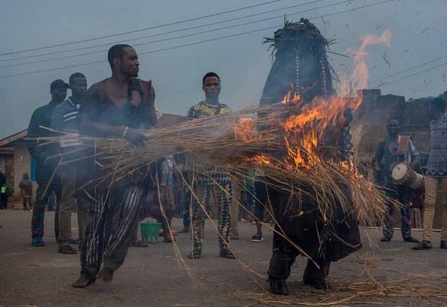  How fire burnt Masquerader to death while performing at festival in Anambra