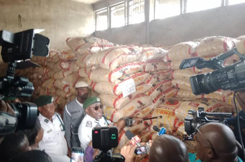  Customs impound over 1000 bags of alleged poisonous Rice
