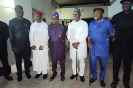 Obasanjo meets Wike, Makinde, Ortom in Ogun
