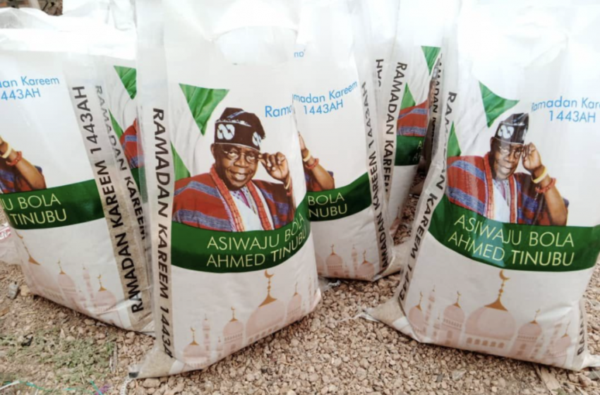  Ramadan: Tinubu shares Rice, Sugar to 50,000 Families