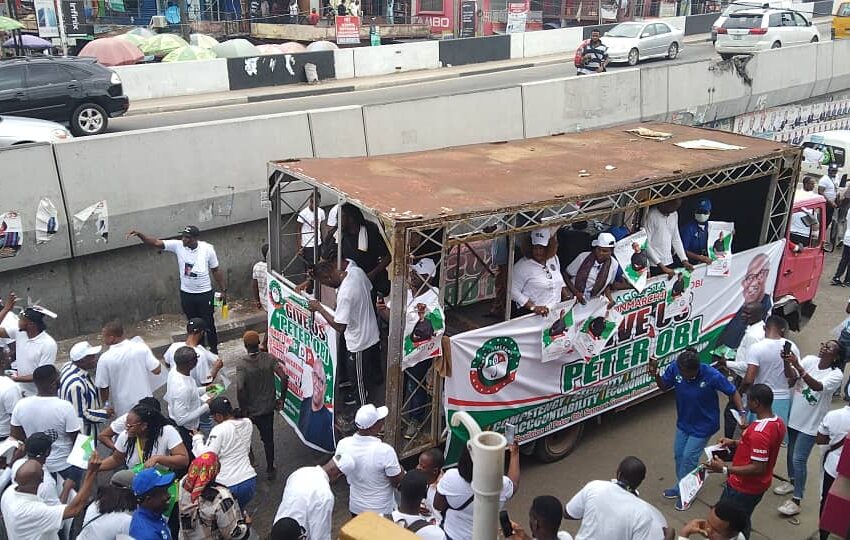  PDP  youths organise rally for Peter Obi in Lagos