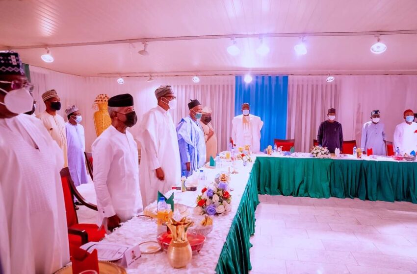  Buhari, APC presidential aspirants meet at Aso Rock, push for consensus