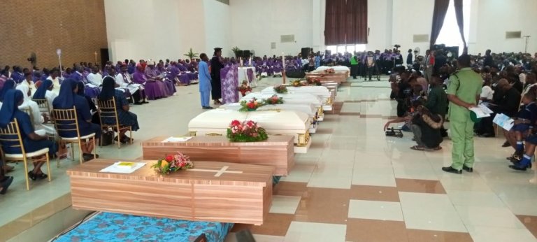  Owo Massacre: Church, govt hold Funeral Mass for 40 dead persons