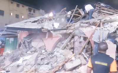  Two die, 3 injured in another building collapse in Lagos