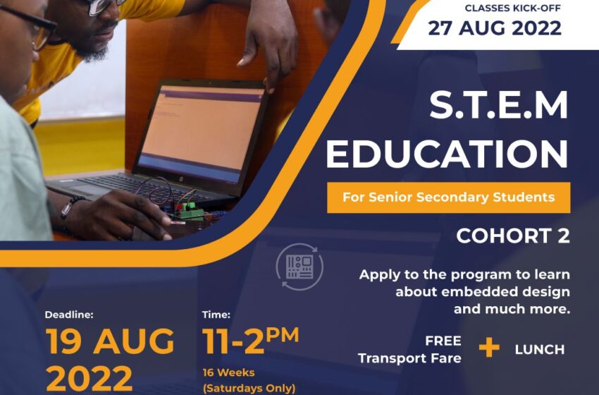  Senator Abiru Innovation Lab (SAIL) opens application for STEM Education for SSS Cohort 2