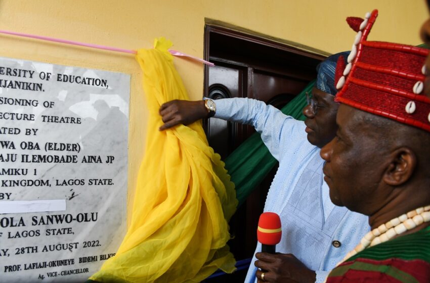  Sanwo-Olu inaugurates 250-seater hall at LASUED
