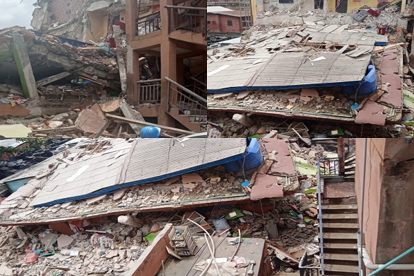  JUST IN: Another building collapses in Lagos, many trapped
