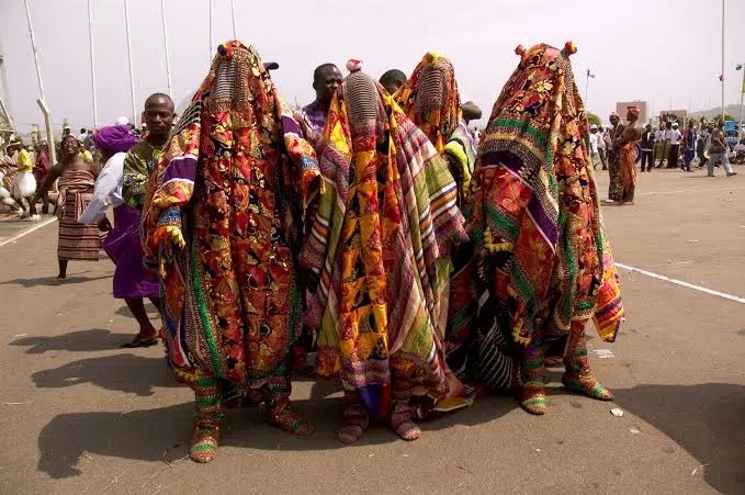  Masquerades invade church, flog Pastor, Worshippers