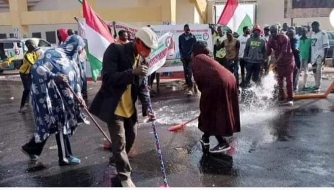  PDP Members in Plateau state clean-up venue of APC presidential flag-off