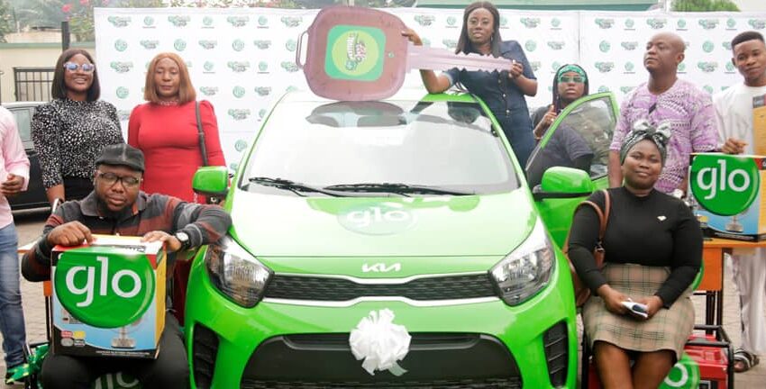  Glo Festival of Joy train arrives Lagos with brand new car, other prizes