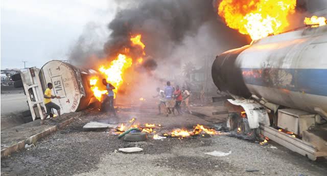 Tanker explodes on Lagos-Ibadan expressway